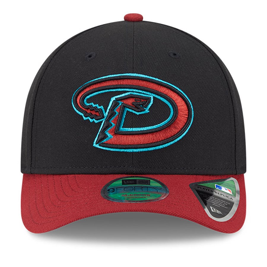 Men's Arizona Diamondbacks New Era Black/Red Player Replica 9FORTY ...