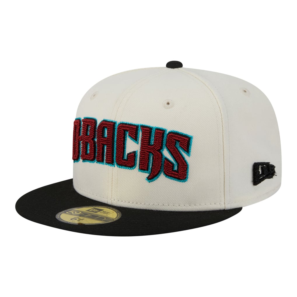  Arizona Diamondbacks New Era Two-Tone Stitch 59FIFTY Fitted Hat - Cream