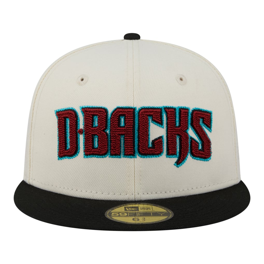  Arizona Diamondbacks New Era Two-Tone Stitch 59FIFTY Fitted Hat - Cream