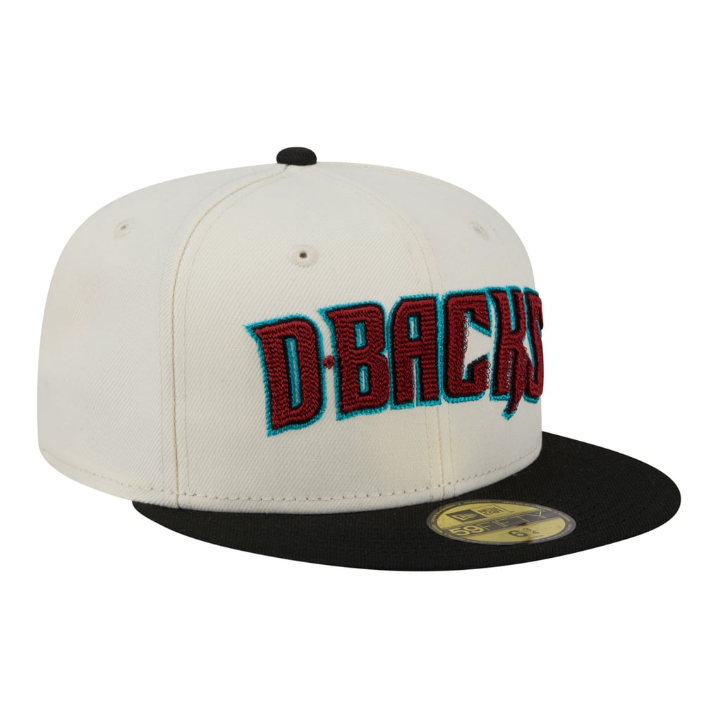  Arizona Diamondbacks New Era Two-Tone Stitch 59FIFTY Fitted Hat - Cream