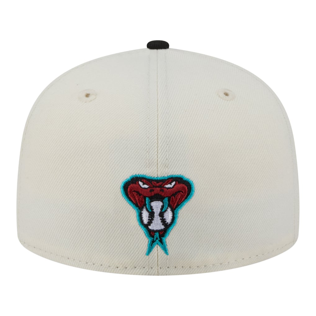  Arizona Diamondbacks New Era Two-Tone Stitch 59FIFTY Fitted Hat - Cream