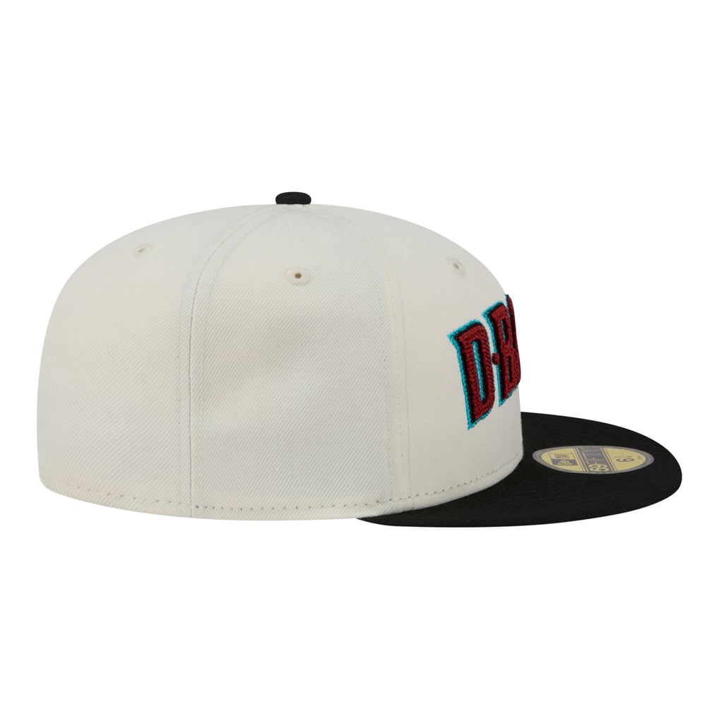  Arizona Diamondbacks New Era Two-Tone Stitch 59FIFTY Fitted Hat - Cream