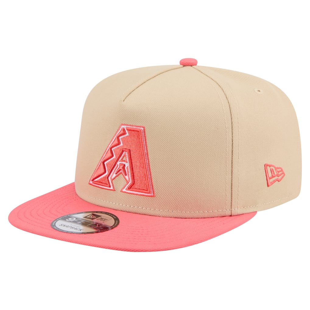 Snapback Beige Men's Arizona Diamondbacks New Era Light Beige/Coral Color Pack A-Frame ...