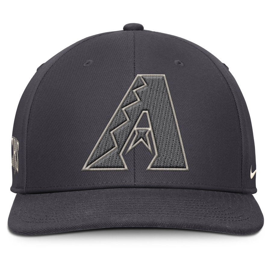 Men's Arizona Diamondbacks Nike Anthracite Statement Pro Snapback Hat