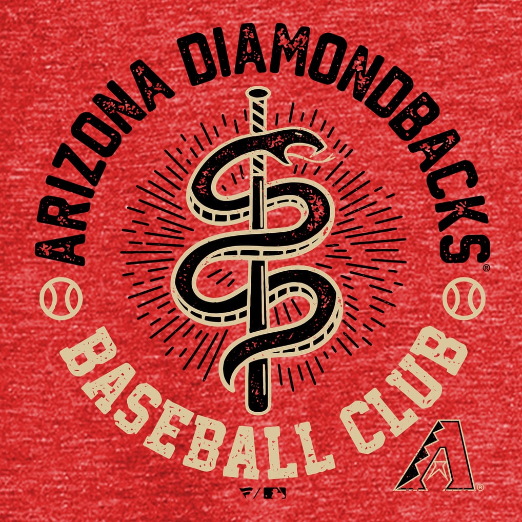 Men's Arizona Diamondbacks Red Hometown Collection Rattlers T-Shirt