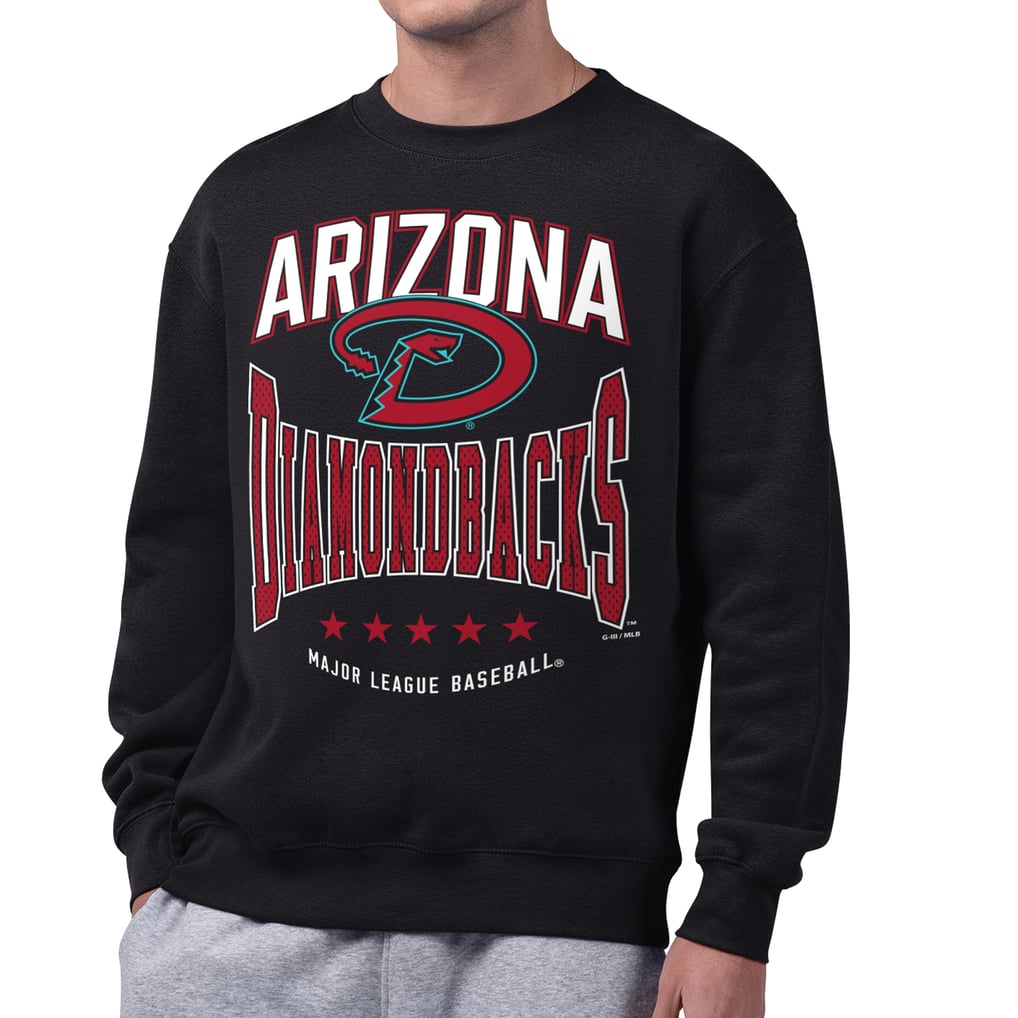  Arizona Diamondbacks Starter Center Squeeze Fleece Sweatshirt - Black