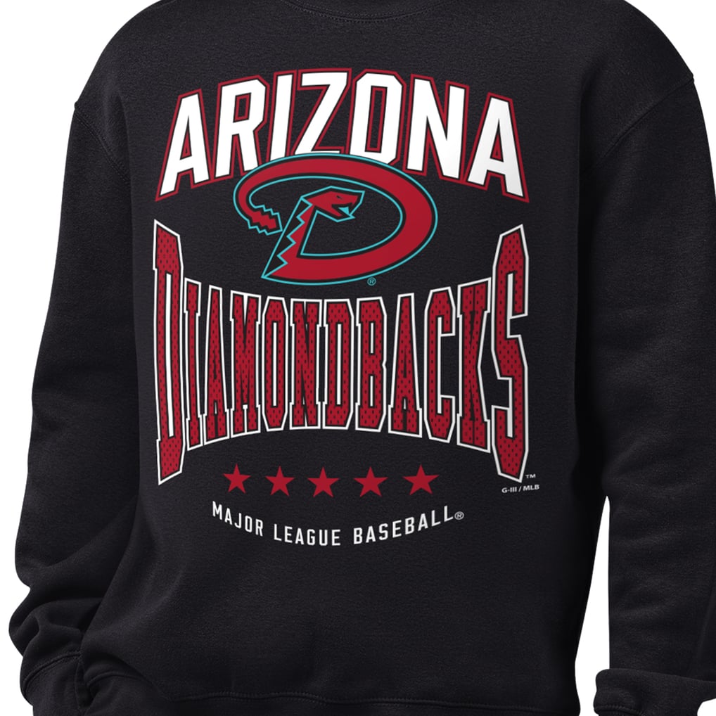  Arizona Diamondbacks Starter Center Squeeze Fleece Sweatshirt - Black
