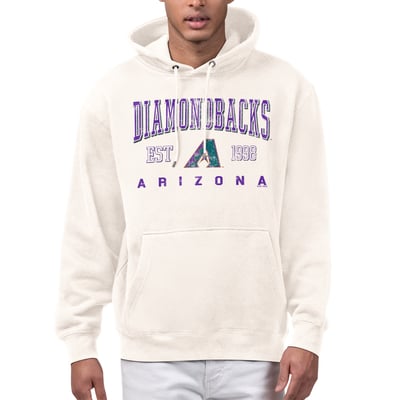  Arizona Diamondbacks Starter Established Logo Fleece Hoodie - Cream
