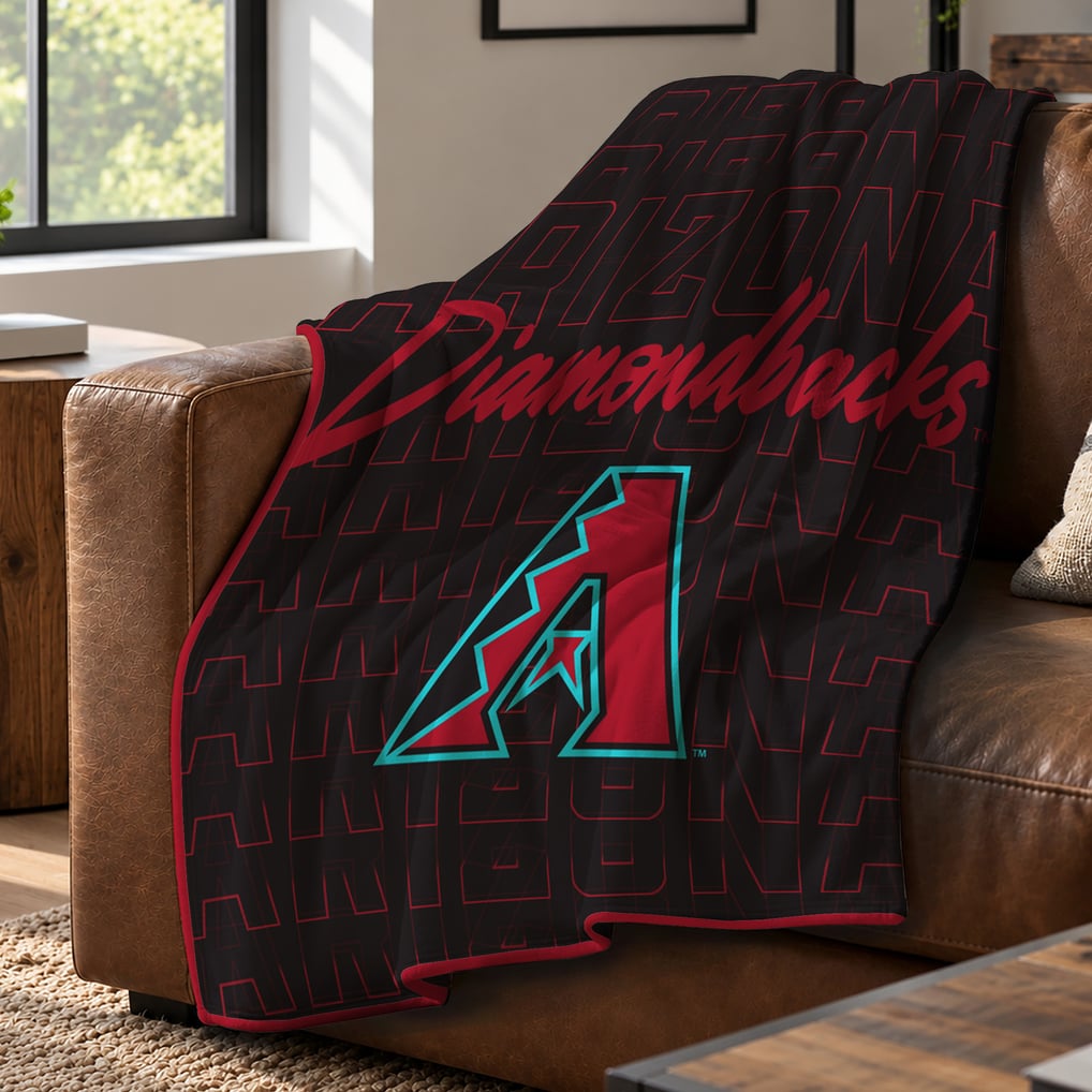Arizona Diamondbacks Pegasus Echo Script Fade 50" x 60" Ultra Soft Throw Blanket