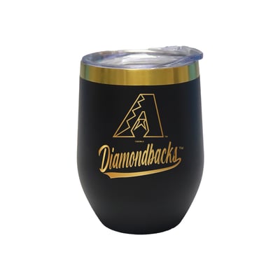 Arizona Diamondbacks The Memory Company 12oz. Stainless Steel Gold Lettering Stemless Wine Tumbler