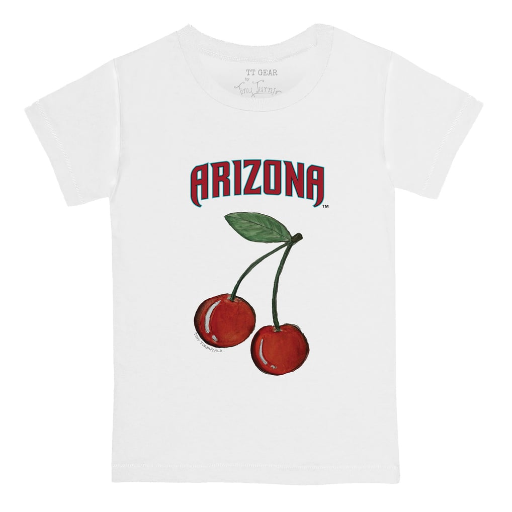 Arizona Diamondbacks Tiny Turnip  Toddler Cherries T-Shirt - White
