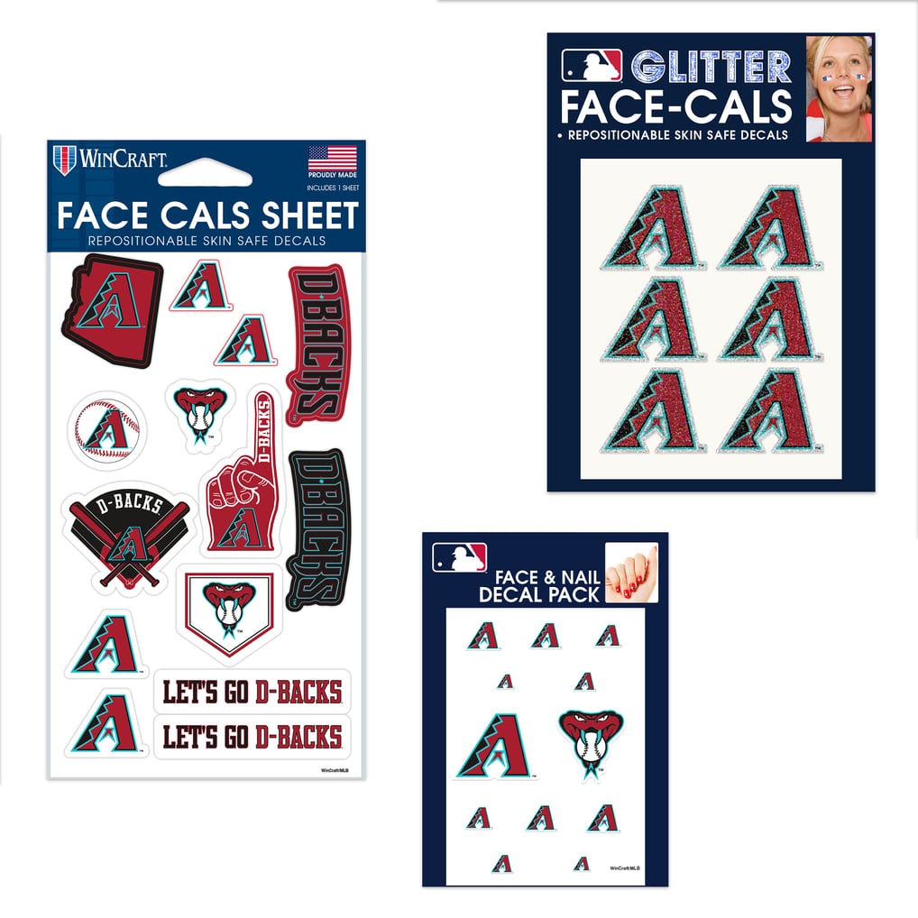 Arizona Diamondbacks WinCraft 4" x 7" Waterless Tattoos Set