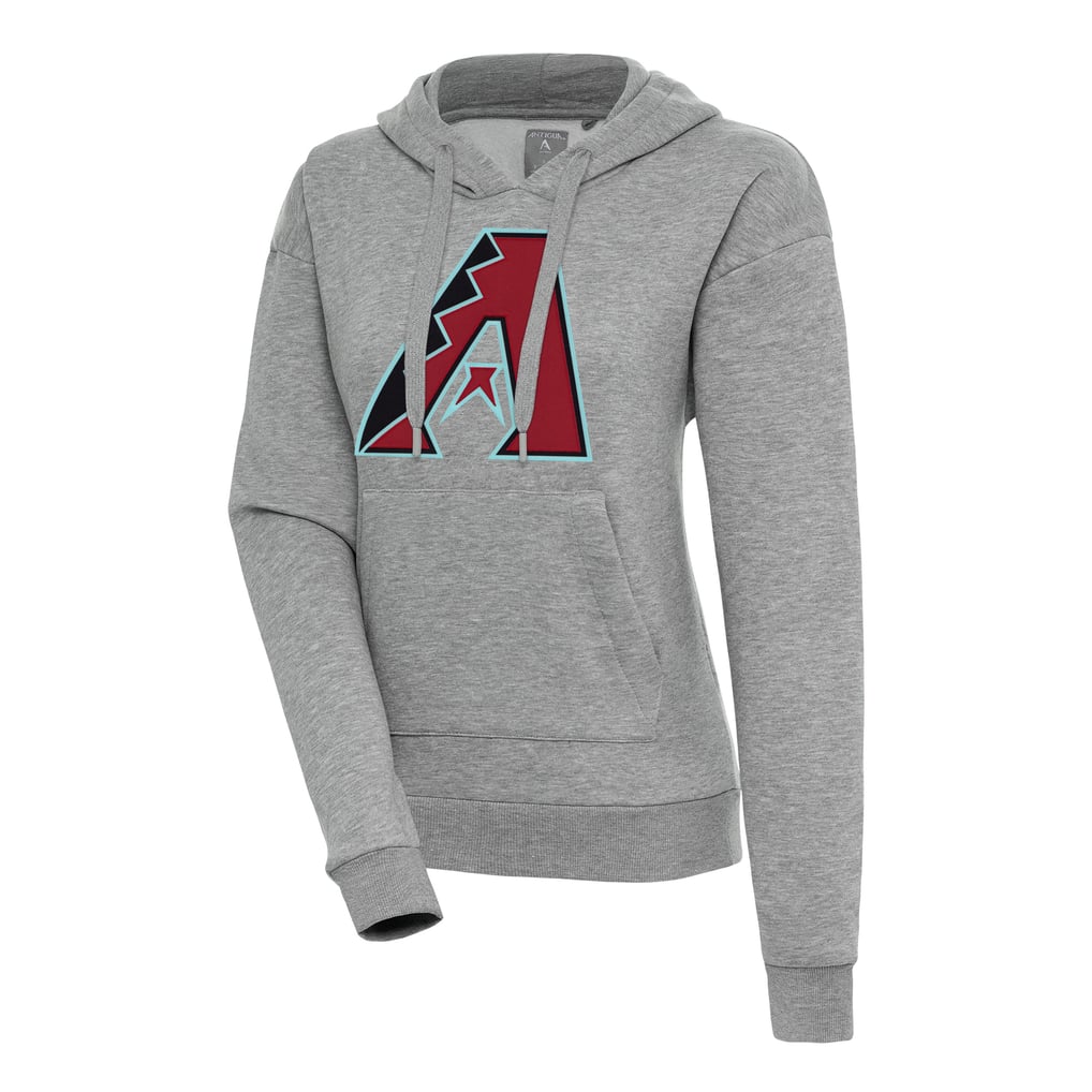 Arizona Diamondbacks Antigua Women's Victory Pullover Hoodie - Heather Gray