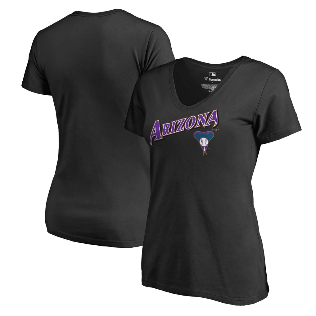 Arizona Diamondbacks Women's Core Wahconah V-Neck T-Shirt - Black