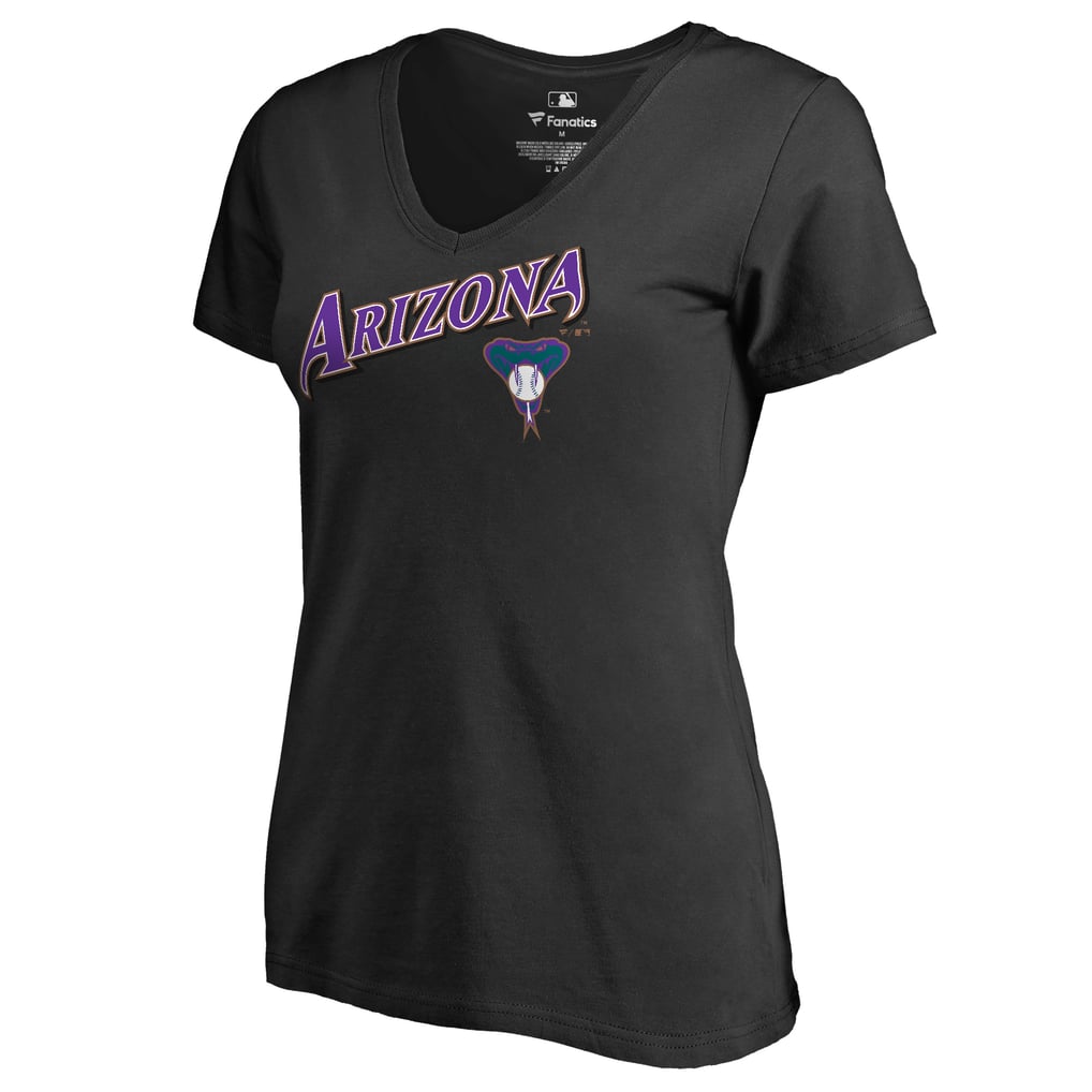 Arizona Diamondbacks Women's Core Wahconah V-Neck T-Shirt - Black