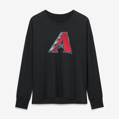 Arizona Diamondbacks Women's Forged Mascot Long Sleeve T-Shirt - Black