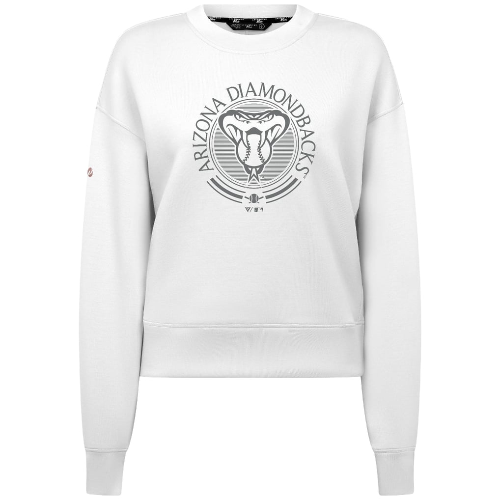 Arizona Diamondbacks Levelwear Women's Sponge Tri-Blend Grain Sweatshirt - White