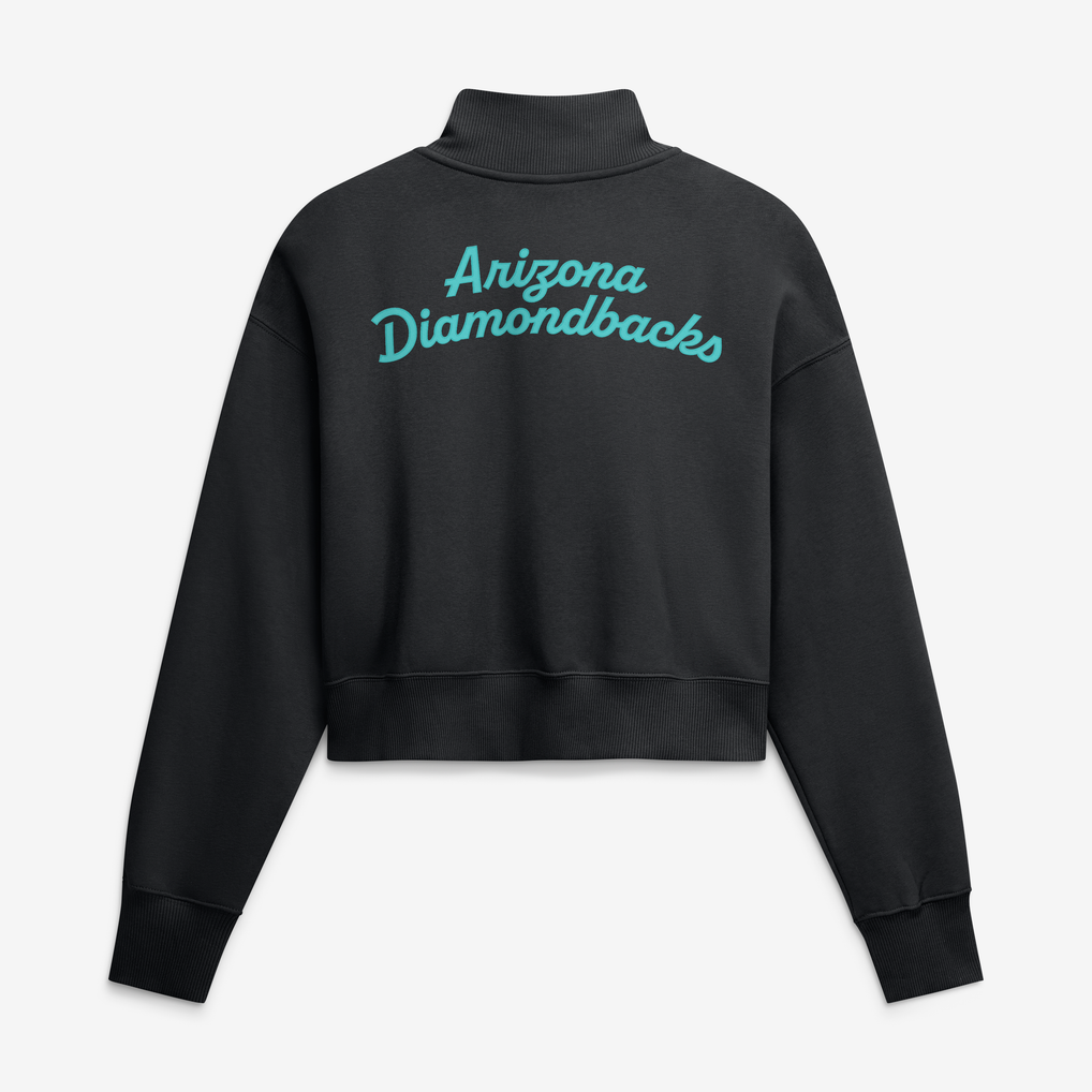 Arizona Diamondbacks Nike Women's Primetime Phoenix Fleece Half-Zip Sweatshirt - Black