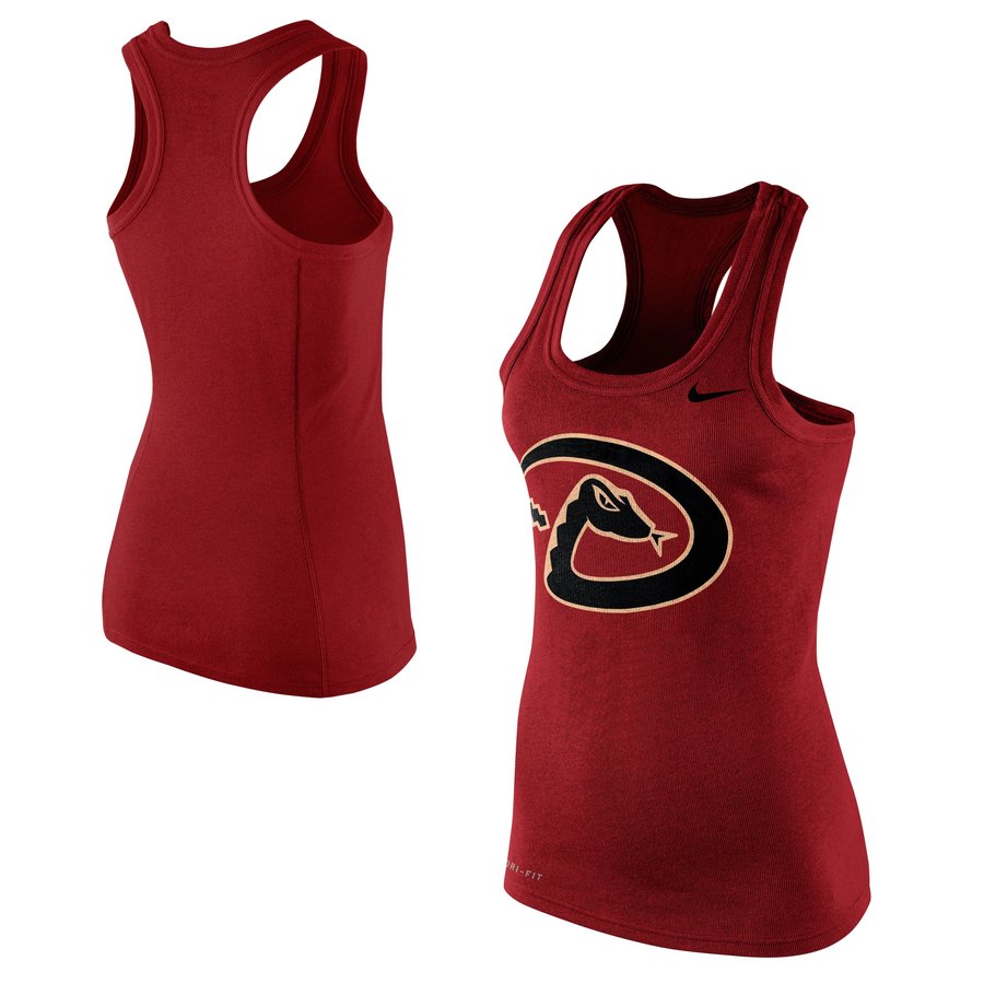 Women's Arizona Diamondbacks Nike Red Racerback Dri-FIT Tank Top