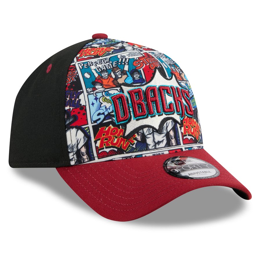 Youth Arizona Diamondbacks New Era Black/Red 2025 MLB Diamond Hero ...