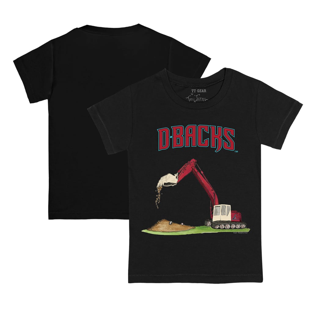 Arizona Diamondbacks Tiny Turnip Youth Excavator T-Shirt - Black