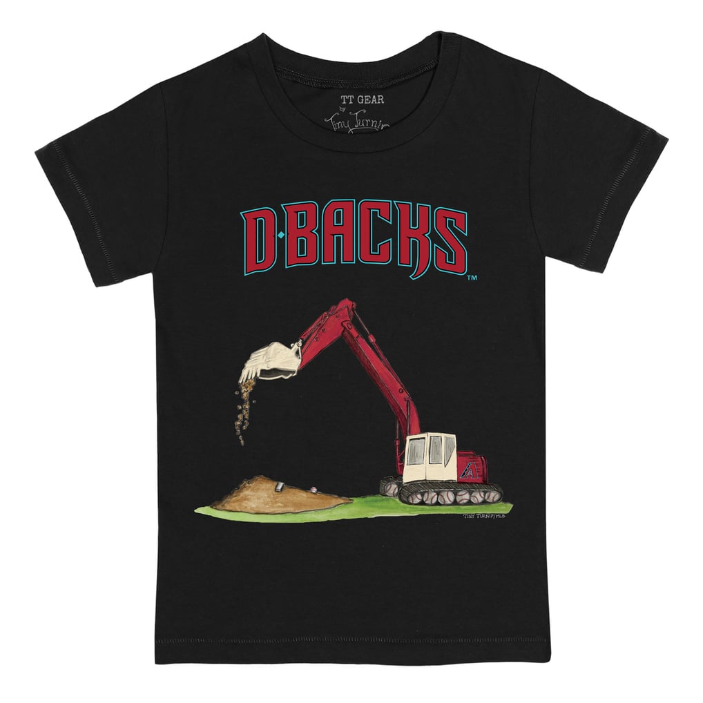 Arizona Diamondbacks Tiny Turnip Youth Excavator T-Shirt - Black