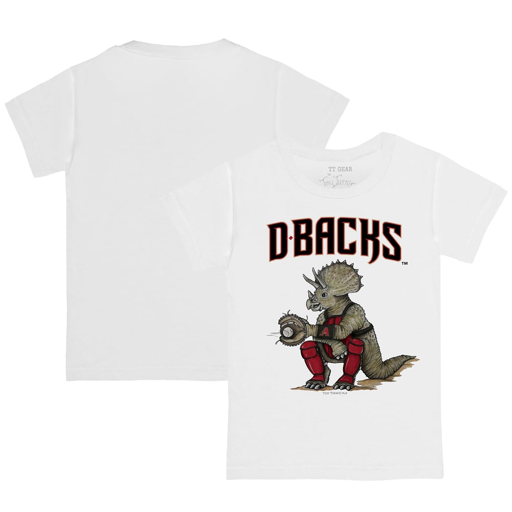 Arizona Diamondbacks Tiny Turnip Youth Triceratops T-Shirt - White