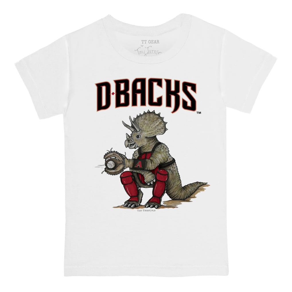 Arizona Diamondbacks Tiny Turnip Youth Triceratops T-Shirt - White