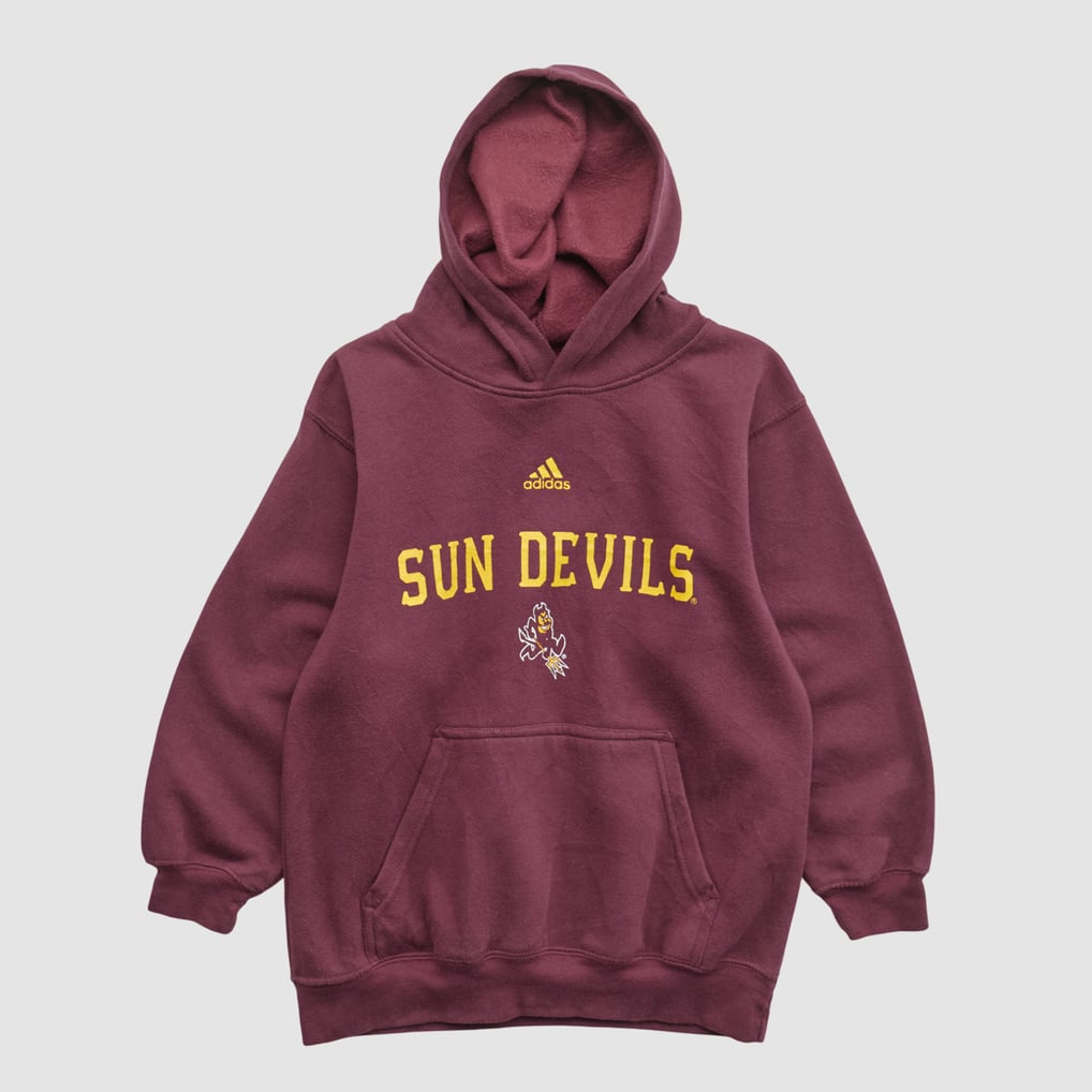 Arizona State Sun Devils Adidas 2000s Hooded Pullover Sweatshirt - Maroon - XXS by Fanatics Real Vintage