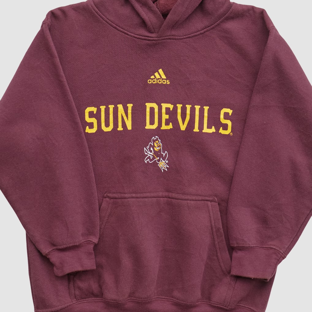 Arizona State Sun Devils Adidas 2000s Hooded Pullover Sweatshirt - Maroon - XXS by Fanatics Real Vintage