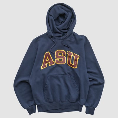 Arizona State Sun Devils Champion 2000s Hooded Pullover Sweatshirt - Navy - XXS by Fanatics Real Vintage