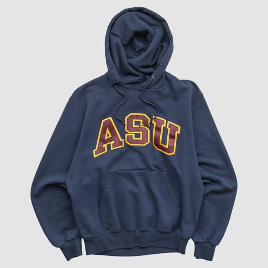 Arizona State Sun Devils Champion 2000s Hooded Pullover Sweatshirt - Navy - XXS by Fanatics Real Vintage