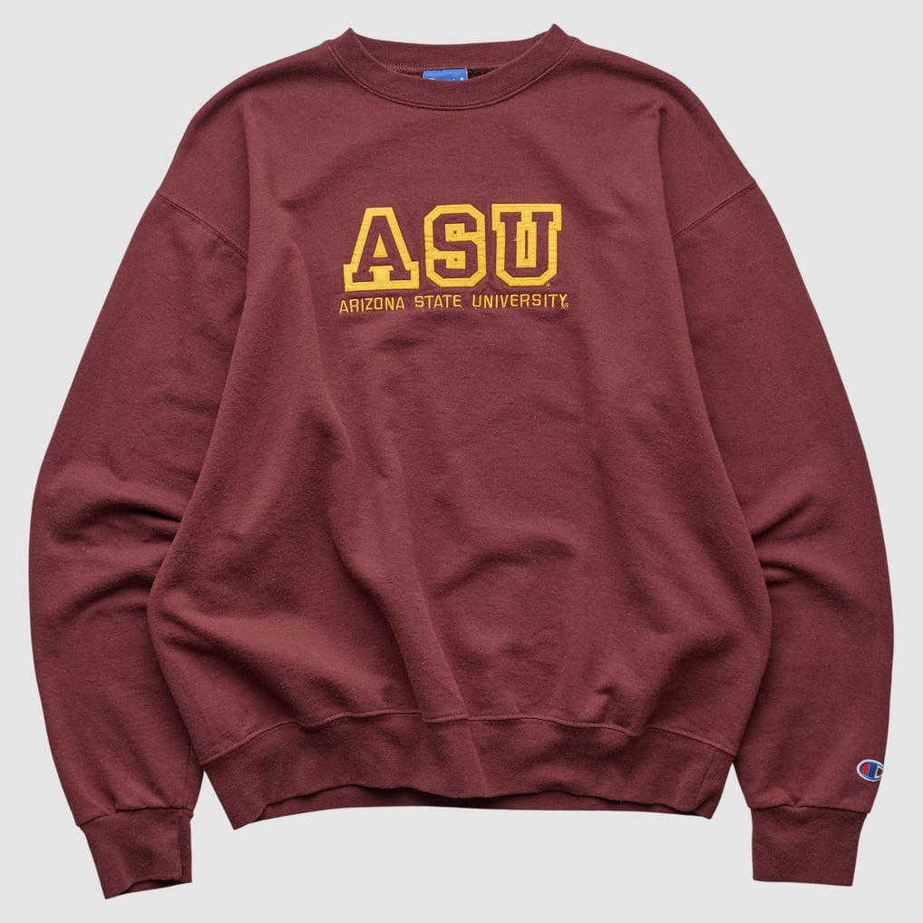Arizona State Sun Devils Champion 2000s Pullover Sweatshirt - Maroon - M by Fanatics Real Vintage