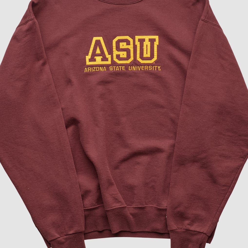 Arizona State Sun Devils Champion 2000s Pullover Sweatshirt - Maroon - M by Fanatics Real Vintage