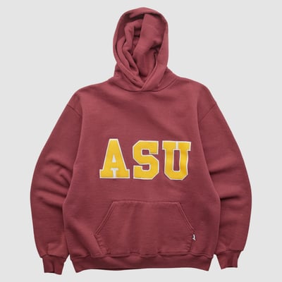 Arizona State Sun Devils Russell 90s Hooded Pullover Sweatshirt - Maroon - XS by Fanatics Real Vintage