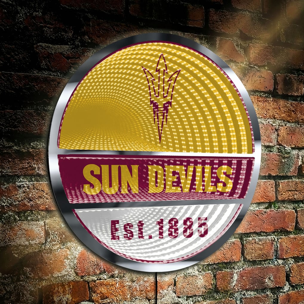 Arizona State Sun Devils Three-Cell Circular Infinity Light