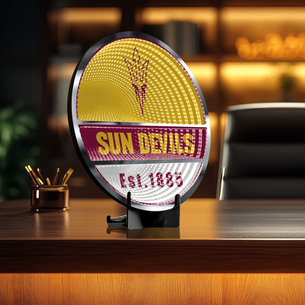 Arizona State Sun Devils Three-Cell Circular Infinity Light