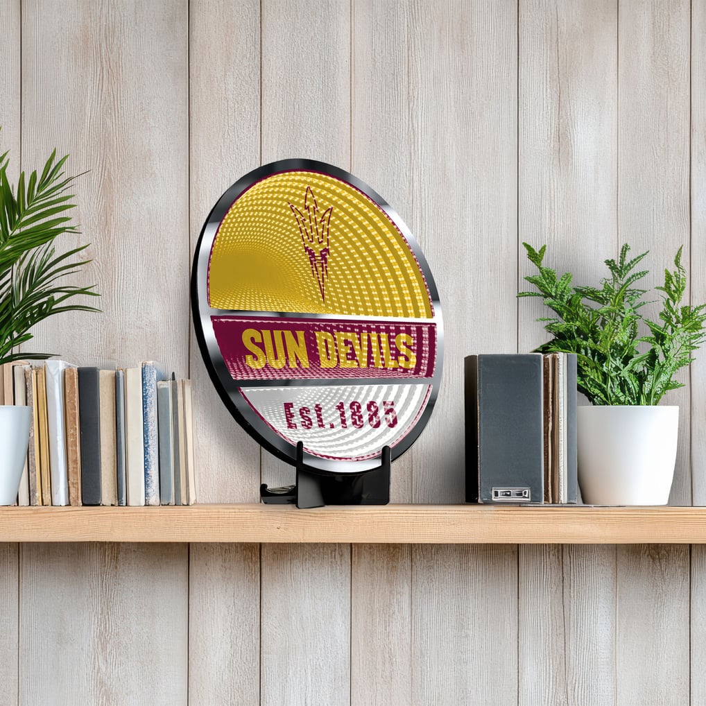 Arizona State Sun Devils Three-Cell Circular Infinity Light