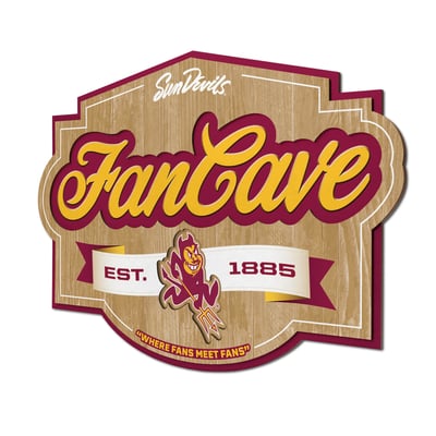 Arizona State Sun Devils Fanpoint 12.5" x 17" Fan Cave Sign
