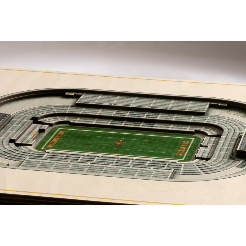 Arizona State Sun Devils Fanpoint 17'' x 13'' 5-Layer StadiumView 3D Wall Art