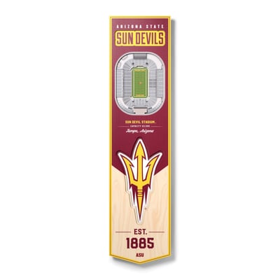 Arizona State Sun Devils Fanpoint 8'' x 32'' 3D StadiumView Banner