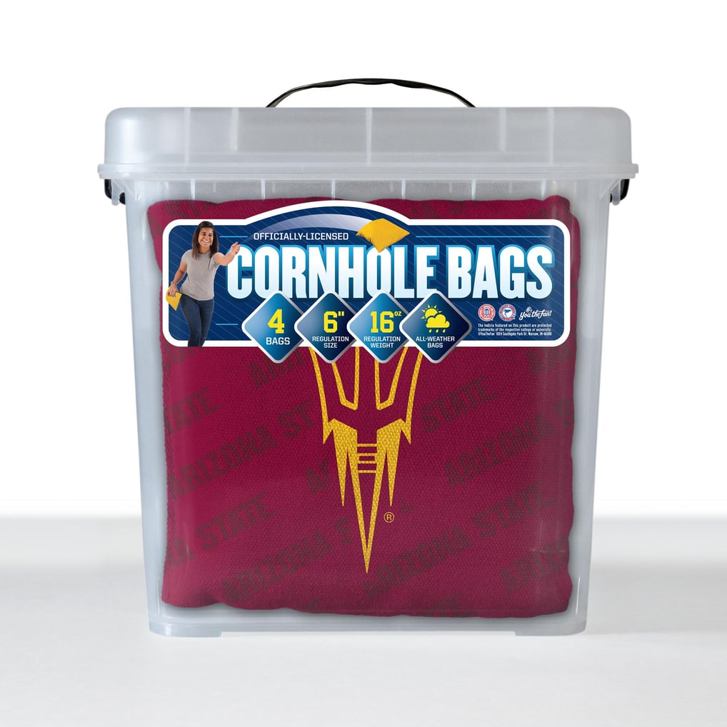 Arizona State Sun Devils Fanpoint Four-Piece Cornhole Bag Set