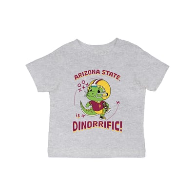 Arizona State Sun Devils Vive La Fete Infant Dinorrific T-Shirt - Gray
