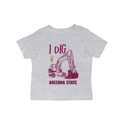 Arizona State Sun Devils Vive La Fete Infant Excavator T-Shirt - Gray