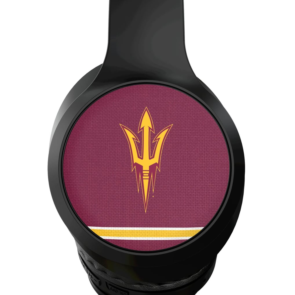 Arizona State Sun Devils Keyscaper Stripe Wireless Bluetooth Headphones With Case
