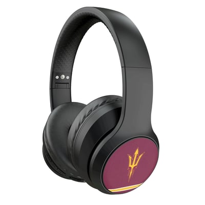 Arizona State Sun Devils Keyscaper Stripe Wireless Bluetooth Headphones With Case