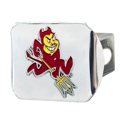 Arizona State Sun Devils Logo Brands Chrome Hitch Cover