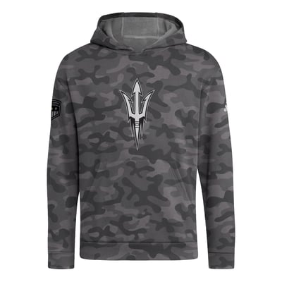 Arizona State Sun Devils adidas Honor & Support Fleece Pullover Hoodie - Charcoal