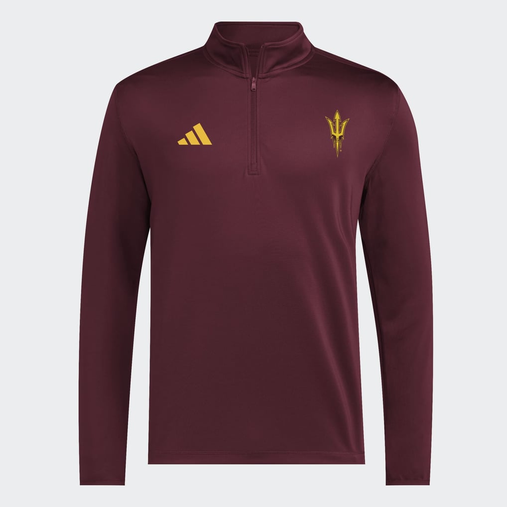 Arizona State Sun Devils adidas 2026 Sideline Ultimate 365 Woven Quarter-Zip Pullover - Maroon