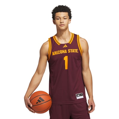 #1 Arizona State Sun Devils adidas Away Swingman Jersey - Maroon